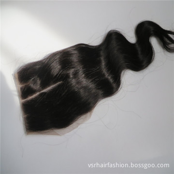 Unprocessed Virgin Brazilian Remy Hair Body Wavy Lace Closure
